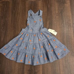Gymboree Blue Dress with Orange Accents